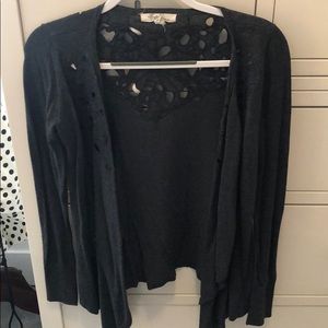 Charcoal grey cardigan
